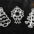 Christmas Line Work Ornaments - Pack 1 | Holiday Decorations image