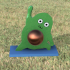 Funny Avocado Doing Yoga image