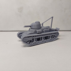Picture of print of Renault D1 Tank with pilot - 28mm