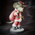 Triceratops Santa Claus - pre supported dinosaur humanoid print image