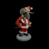 Triceratops Santa Claus - pre supported dinosaur humanoid image