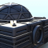 Modular space base with domed living quarters (1) - Future Sci-Fi SF Infinity Terrain Tabletop Scifi image