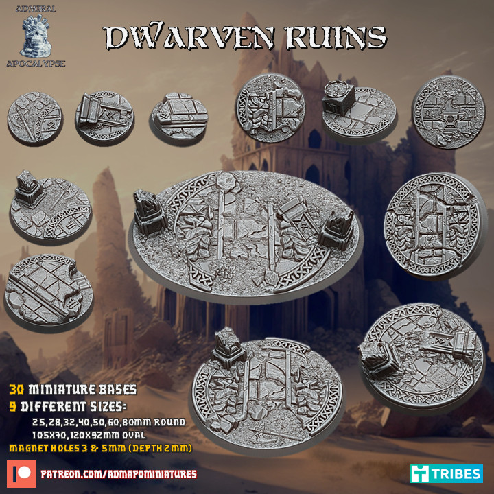 Dwarven Ruins Bases (Pre-supported)'s Cover
