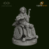 Dungeons and Diversity Human Bard 'A' version Wheelchair figure from Strata Miniatures image