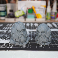 Picture of print of Dwarf Head Statues (pre-supported)