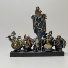 Picture of print of Dwarf Huscarls Unit - Highlands Miniatures