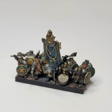 Picture of print of Dwarf Huscarls Unit - Highlands Miniatures