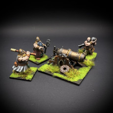 Picture of print of Dwarf Artillery Set - Highlands Miniatures