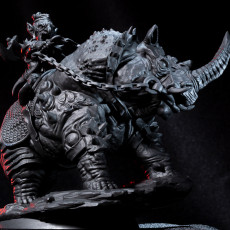 Picture of print of Rhino-Mounted Goblin