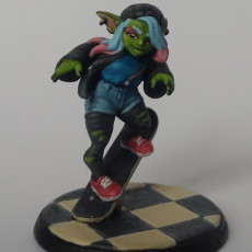 Picture of print of Jane the Goblin Skateboarder