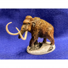 Picture of print of Mammoth walking 1-35 scale pre-supported prehistoric animal