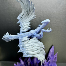 Picture of print of Jabihan, Frost White Dragon (Pre-Supported)