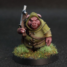 Picture of print of Pig Crossbowman 2