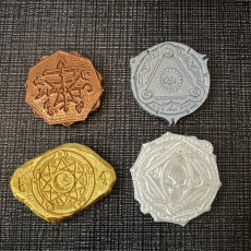 Picture of print of Necromancer coin set