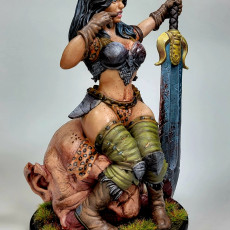 Picture of print of Beatrix Barbarian Slayer [Pre-Supported] (75/100mm)