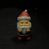 Santa Claus too tired (flipping off version) image