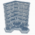 Gothic Ruined Building 40 with Hex Base GRHB040 image
