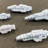 SCI-FI Ships Fleet Pack - Uun Corporation - Presupported print image