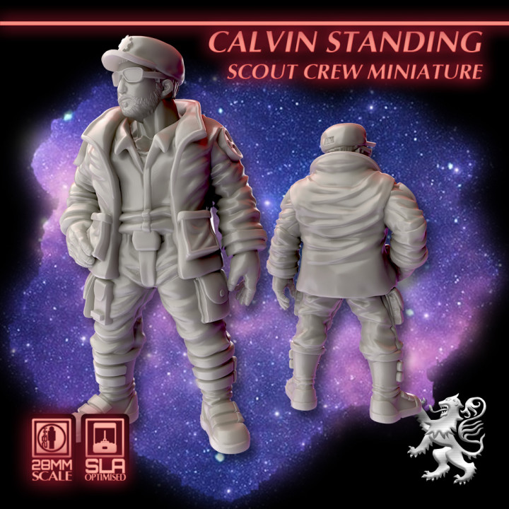 Calvin Standing Scout Crew Miniature's Cover