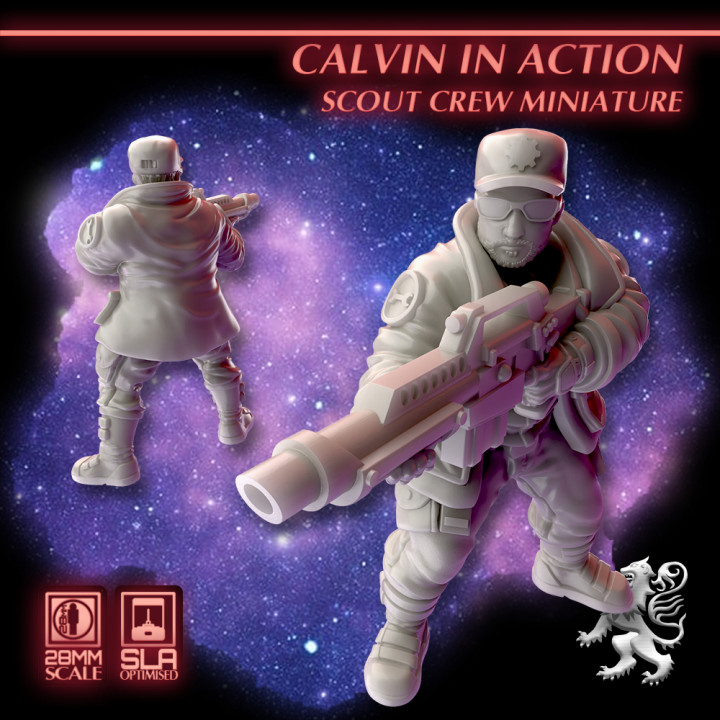Calvin in Action Scout Crew Miniature's Cover