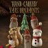 “Hand-Carved” Xmas Ornaments image