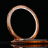 WOODEN CIRCLE LAMP WITH SMALL TRAY image