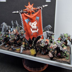 Picture of print of Orc Warriors multi-part regiment