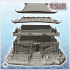 Big asian building with double access stairs (36) - Asia Terrain Clash of Katanas Tabletop RPG terrain China Korea image