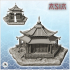 Asian temple with double staircase topped by a spire (37) - Asia Terrain Clash of Katanas Tabletop RPG terrain China Korea image