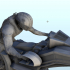 SF flying motorcycle with driver 14 - Scifi Science fiction SF Warhordes Grimdark Confrontation image