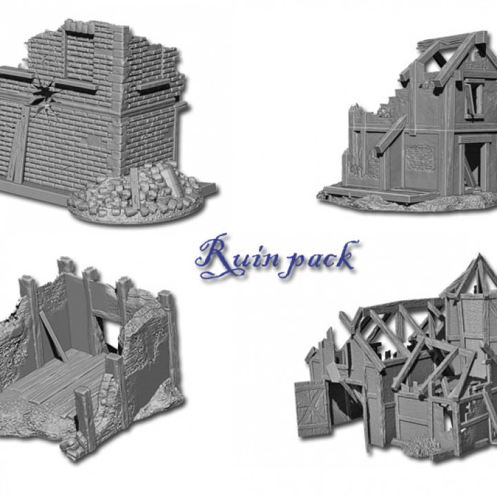 3D printable Ruin pack's Cover