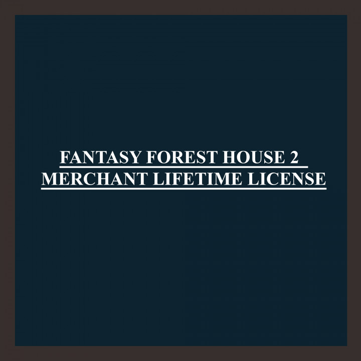 LIFETIME COMMERCIAL LICENSE FOR FANTASY FOREST HOUSE 2's Cover