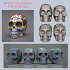 Calaveras - Set of 4 Deco Skulls image