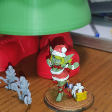 Picture of print of Holiday Goblin Pinup