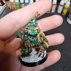 Picture of print of Christmas tree monster