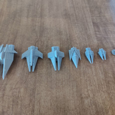 Picture of print of SCI-FI Ships Fleet Pack Frontiers - QuinTek - Presupported