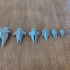 SCI-FI Ships Fleet Pack Frontiers - QuinTek - Presupported print image