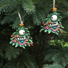 Picture of print of ARTICULATED XMAS TREE MONSTER
