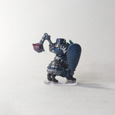 Picture of print of Halfling Knight Mounted and On Foot