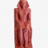King Khafre (Chephren) Enthroned with the Horus Falcon print image