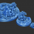 FREE PACK - 4 SEABED MINIATURE BASES 25, 50, 100 mm 3D Print Ready image