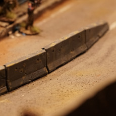 Picture of print of Jersey Barriers