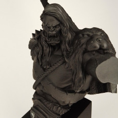 Picture of print of Orc bust / Orc chief