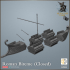 Roman Bireme Galley (with and without interior) - Neptunes Fury image