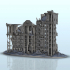 Destroyed modern appartment block 3 - WW3 Cold War miniatures Scenery 28mm 15mm 20mm image