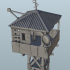 Sheltered guard tower - WW3 Cold War miniatures Scenery 28mm 15mm 20mm Science Fiction SciFi image