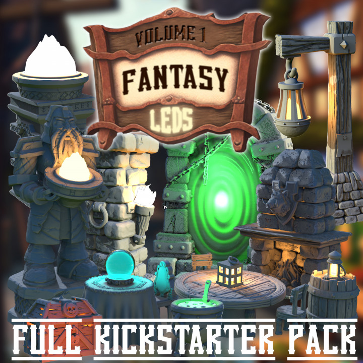 Fantasy LEDS - Volume 1 - Full Kickstarter Pack's Cover