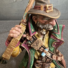 Picture of print of Dwarf Creature Hunter - Bust