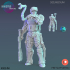Exoskelet Soldier Set / Space Warrior / War Trooper / Cyberpunk Alien / Invasion Army / Steampunk Battle Construct / Sci-Fi Encounter image