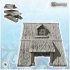 Medieval building with wide roof and double column entrance (4) - Medieval Gothic Feudal Old Archaic Saga 28mm 15mm image